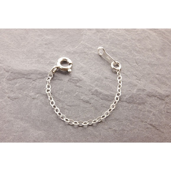 2" Sterling Silver Fine Chain Extender (posh 150-1sf) - Picture 4 of 5